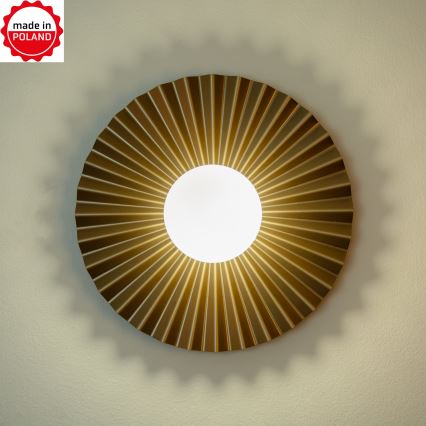 Wandleuchte SUNPLISS 1xG9/10W/230V Ø 35 cm Gold/Creme