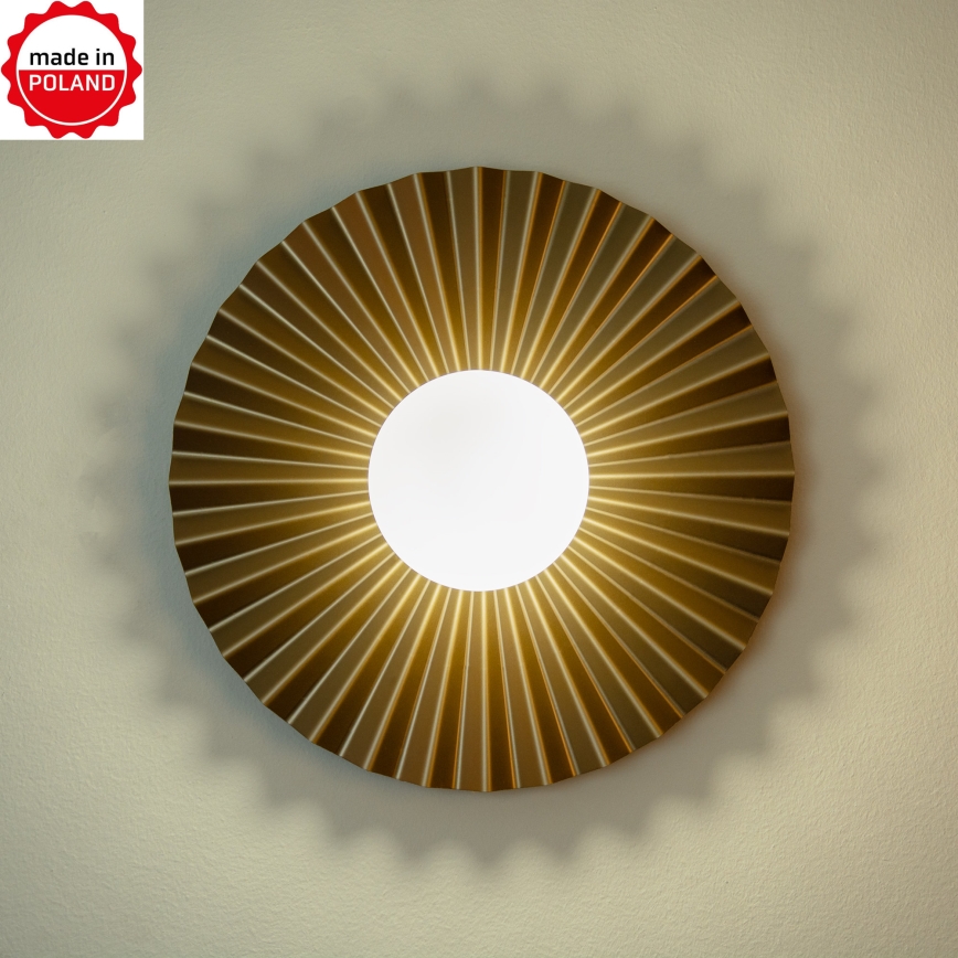 Wandleuchte SUNPLISS 1xG9/10W/230V Ø 35 cm Gold/Creme