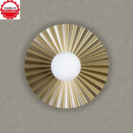 Wandleuchte SUNPLISS 1xG9/10W/230V Ø 35 cm Gold/Creme
