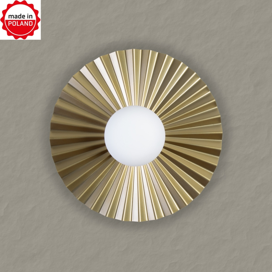 Wandleuchte SUNPLISS 1xG9/10W/230V Ø 35 cm Gold/Creme