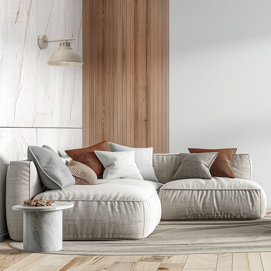 Wandleuchte SVEN 1xE27/15W/230V beige