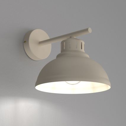 Wandleuchte SVEN 1xE27/15W/230V beige