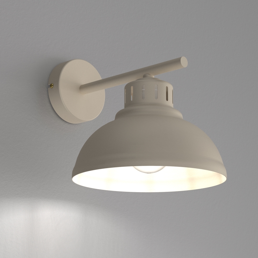 Wandleuchte SVEN 1xE27/15W/230V beige