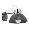 Wandleuchte TEDI 1xE27/60W/230V anthrazit/glänzendes Chrom