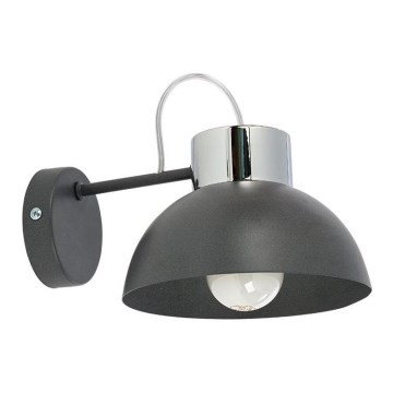 Wandleuchte TEDI 1xE27/60W/230V anthrazit/glänzendes Chrom