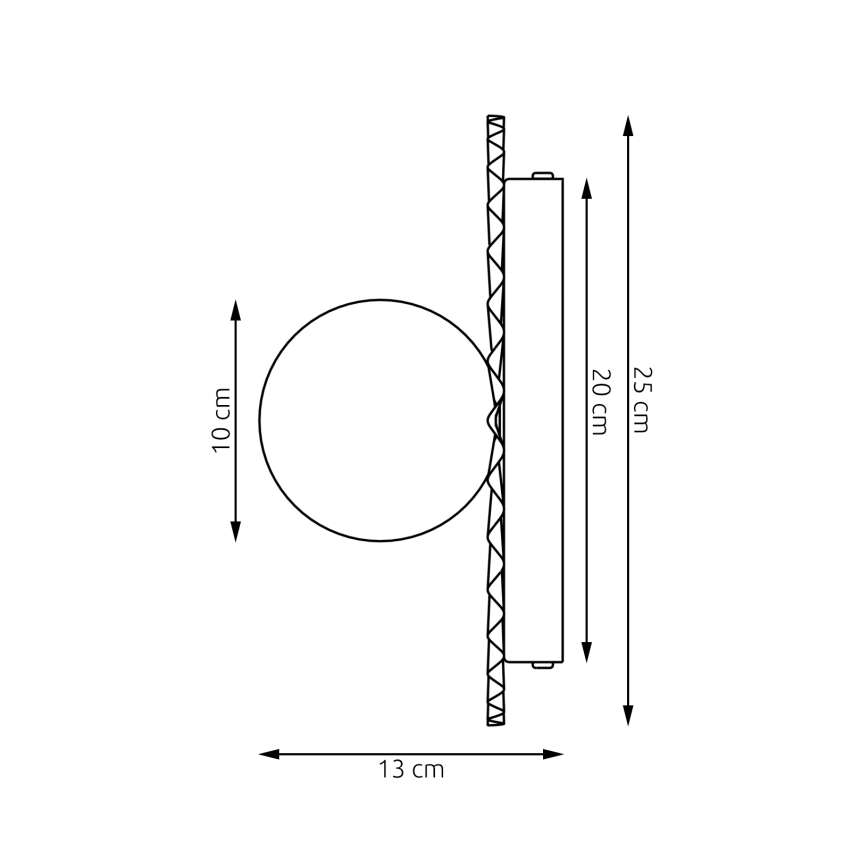 Wandleuchte UMBRA 1xG9/8W/230V beige