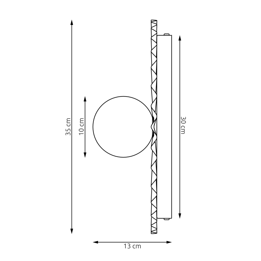 Wandleuchte UMBRA 1xG9/8W/230V weiß