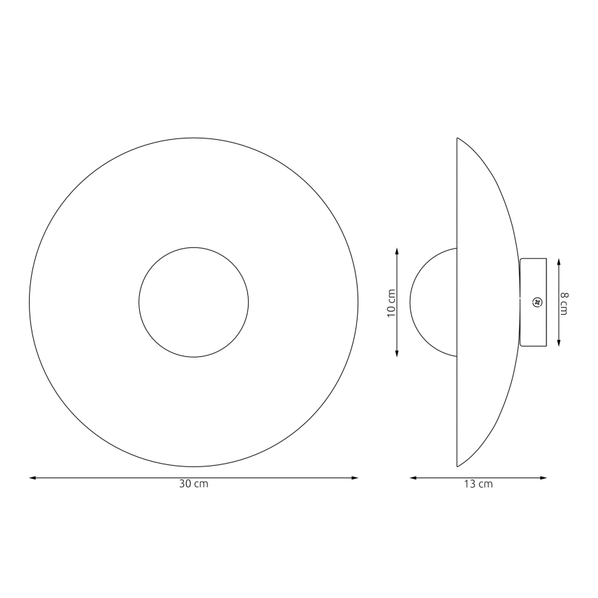 Wandleuchte VIBEZ 1xG9/8W/230V schwarz