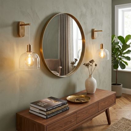 Wandleuchte VIVE 1xE27/15W/230V goldfarben