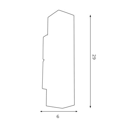 Wandleuchte WALL 2xGU10/8W/230V weiß