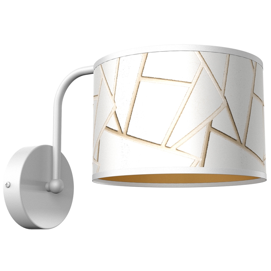 Wandleuchte ZIGGY 1xE27/60W/230V weiß/gold