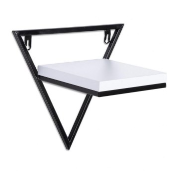 Wandregal 20x20 cm schwarz/weiß