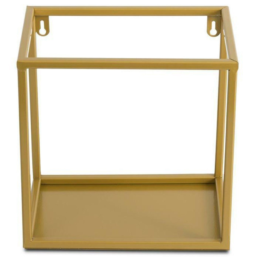 Wandregal 24x24 cm gold