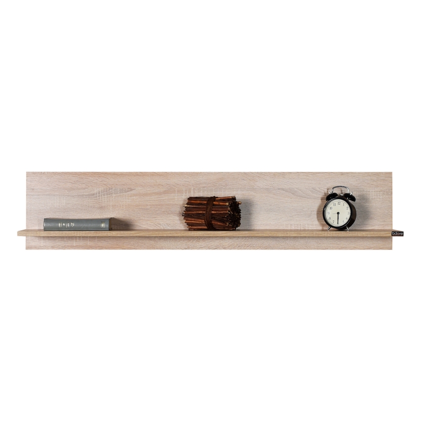 Wandregal 25x120 cm braun