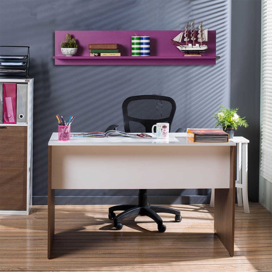 Wandregal 25x120 cm lila