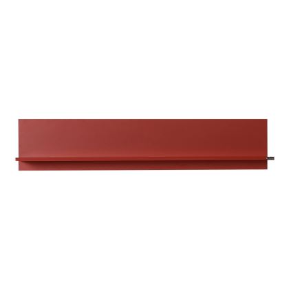 Wandregal 25x120 cm rot