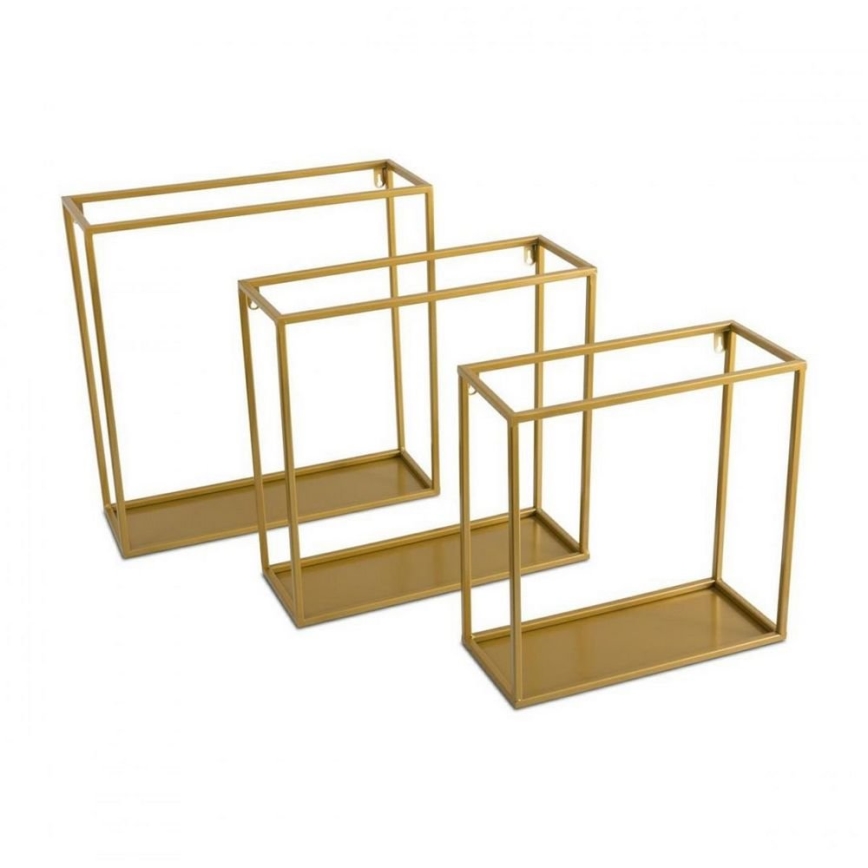 Wandregal 35x35 cm in Gold