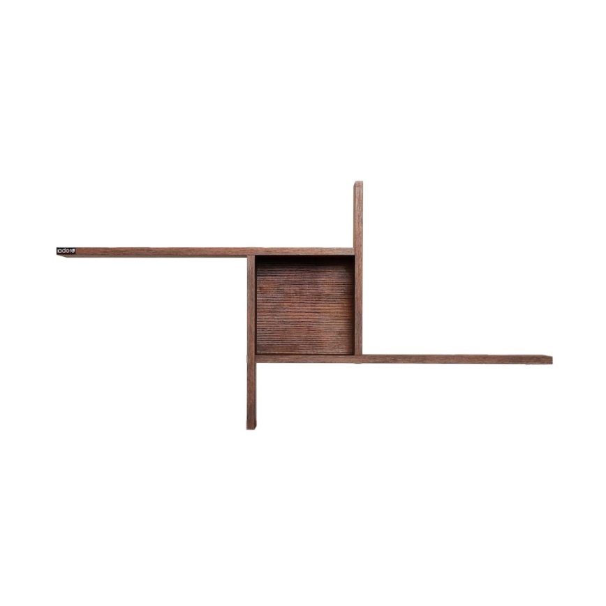 Wandregal 50x100 cm braun