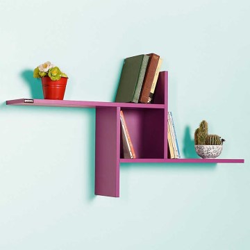Wandregal 50x100 cm lila