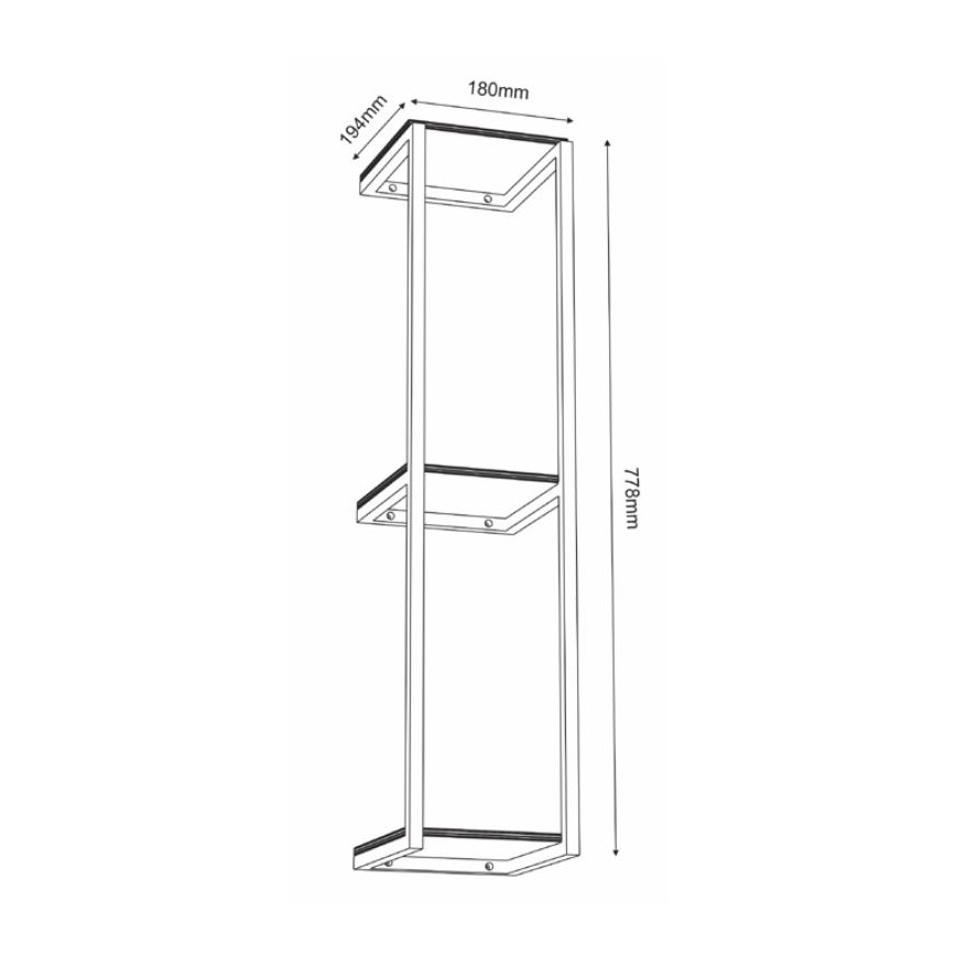 Wandregal 77,5x18 cm