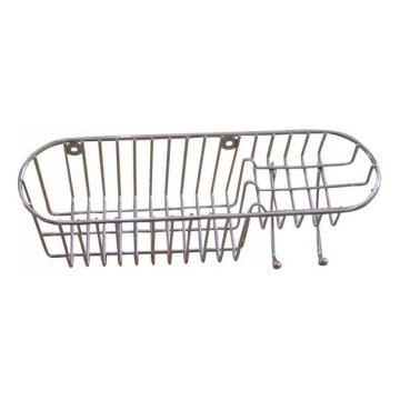 Wandregal für die Dusche 11x34,6 cm glänzender Chrom