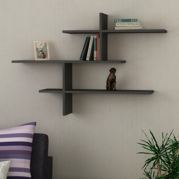 Wandregal LEO 80,5x123 cm anthrazit