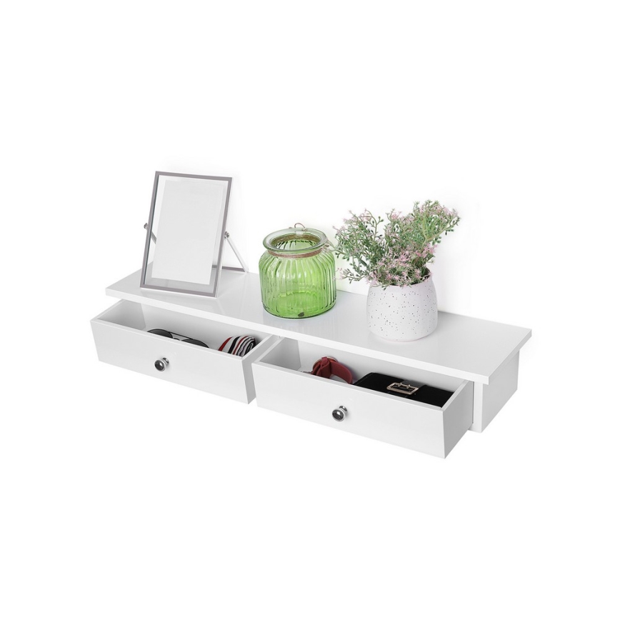 Wandregal mit Fächern SHELFY weiß