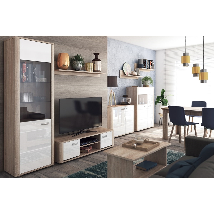 Wandregal MOLDIS 25x100 cm Eiche Canyon