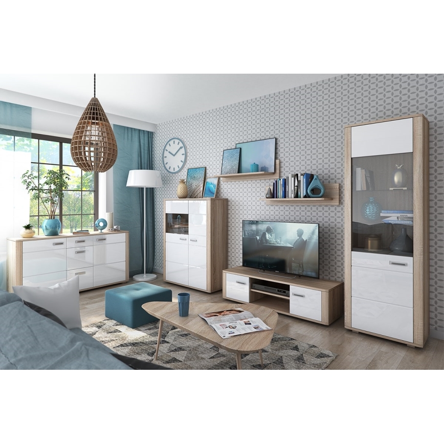 Wandregal MOLDIS 25x100 cm Eiche Canyon