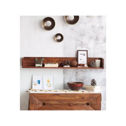 Wandregal RAMI 22x100 cm Massivholz/Palisander