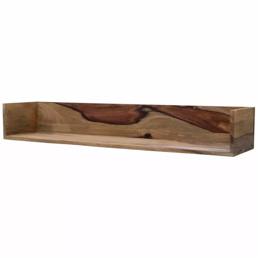 Wandregal RAMI 22x100 cm Massivholz/Palisander