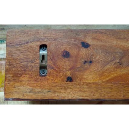 Wandregal RAMI 22x100 cm Massivholz/Palisander