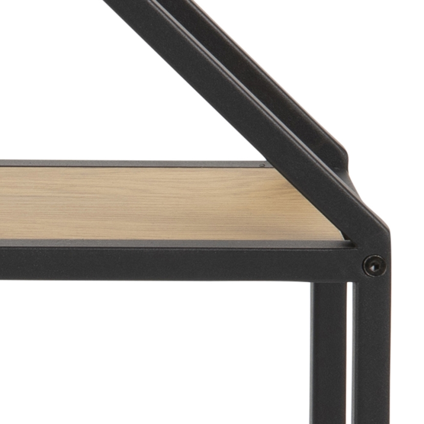 Wandregal SARON 77x77 cm Eiche/Schwarz