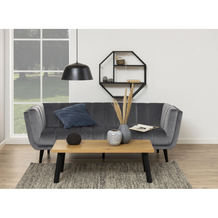 Wandregal SARON 77x77 cm schwarz