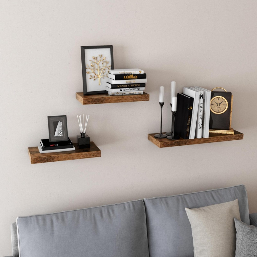 Wandregal SHELFY, braun