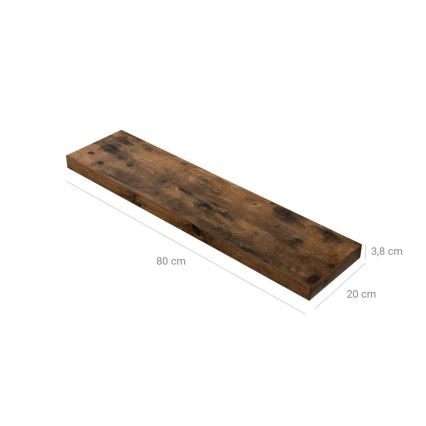 Wandregal SHELFY, braun
