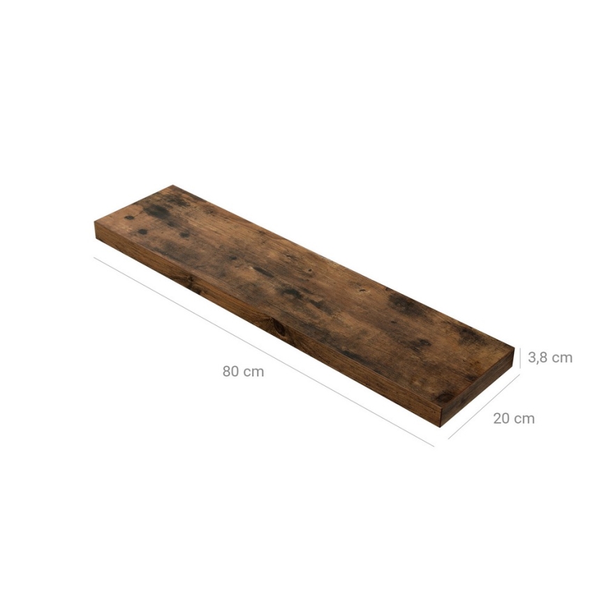 Wandregal SHELFY, braun