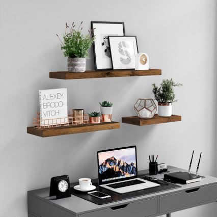 Wandregal SHELFY, braun