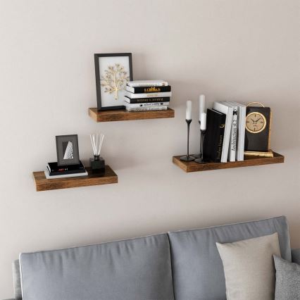 Wandregal SHELFY, braun