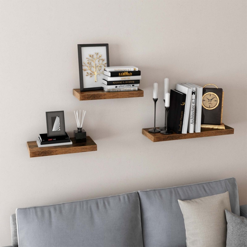 Wandregal SHELFY, braun