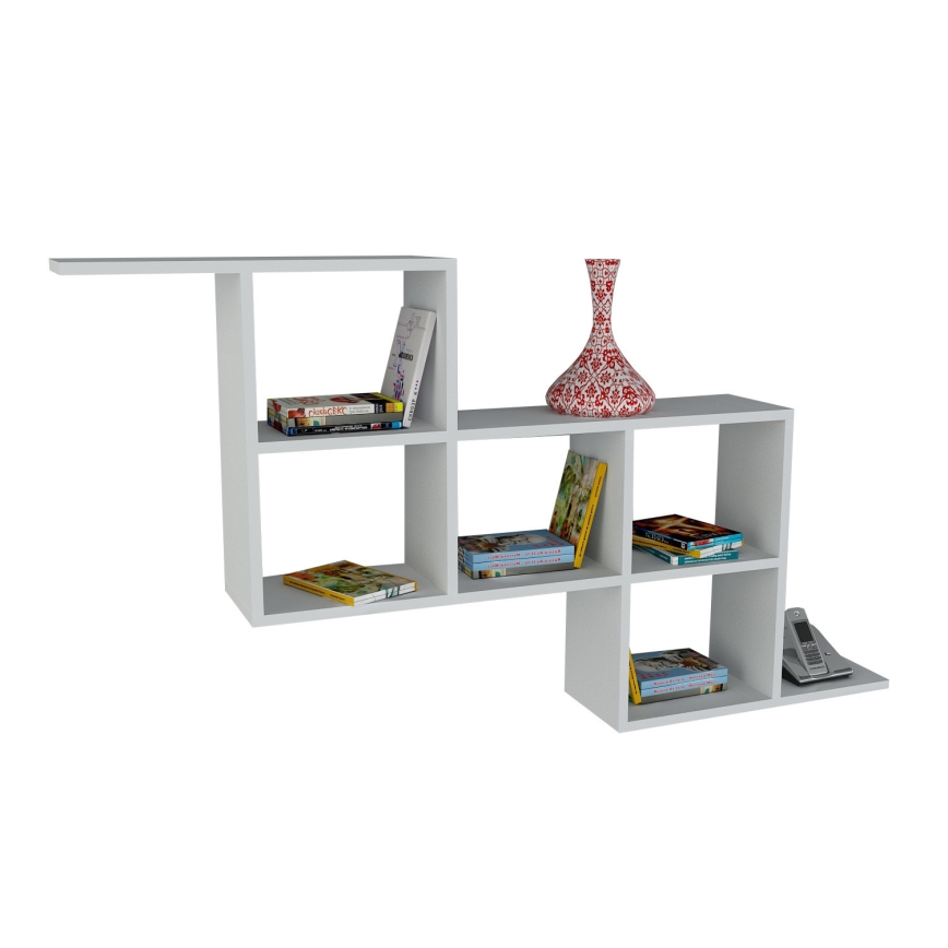 Wandregal ZETA 82,2x147,2 cm weiß