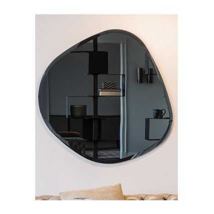 Wandspiegel 60x60 cm schwarz