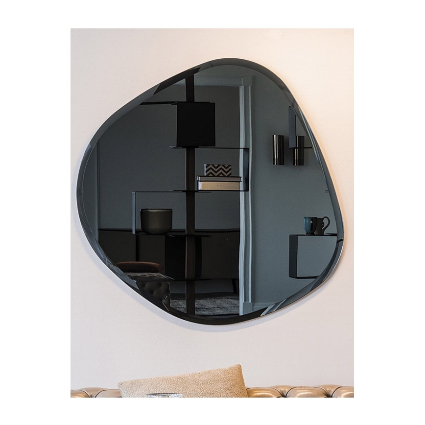 Wandspiegel 60x60 cm schwarz