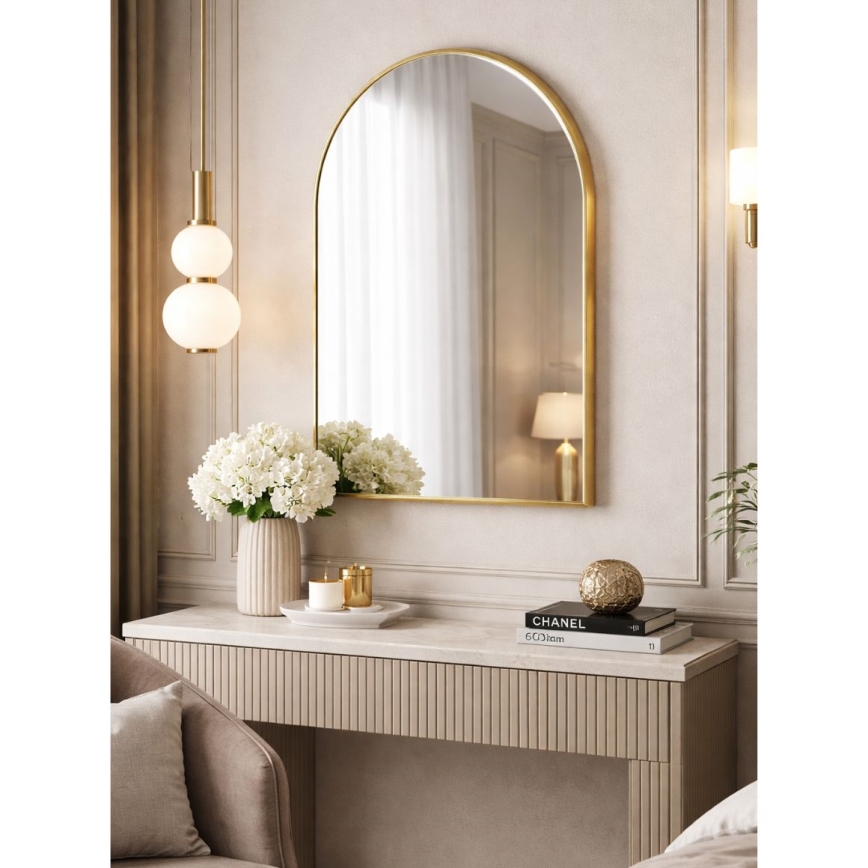 Wandspiegel CHEYENNE 90x60 cm goldfarben