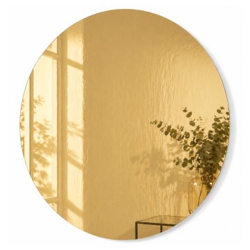 Wandspiegel HOUSEVITAMIN Ø 80 cm, goldfarben