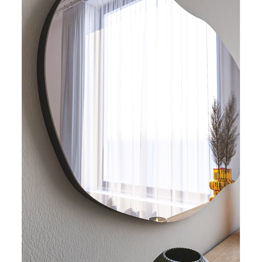 Wandspiegel LOSSA 89x52 cm schwarz
