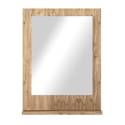 Wandspiegel mit Ablage 60x45 cm Kiefer atlantisch