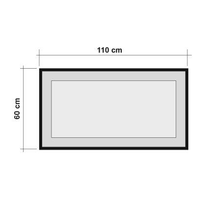 Wandspiegel QUANTUM 60x110 cm braun/schwarz