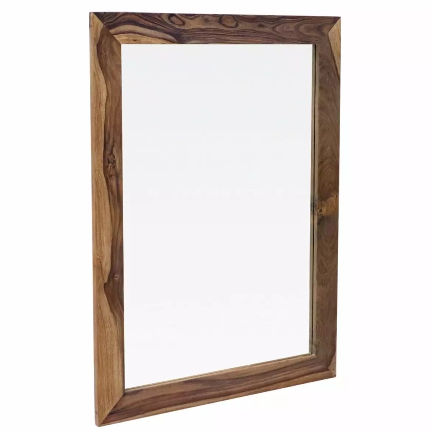Wandspiegel RAMI 120x90 cm Massivholz/Rosenholz