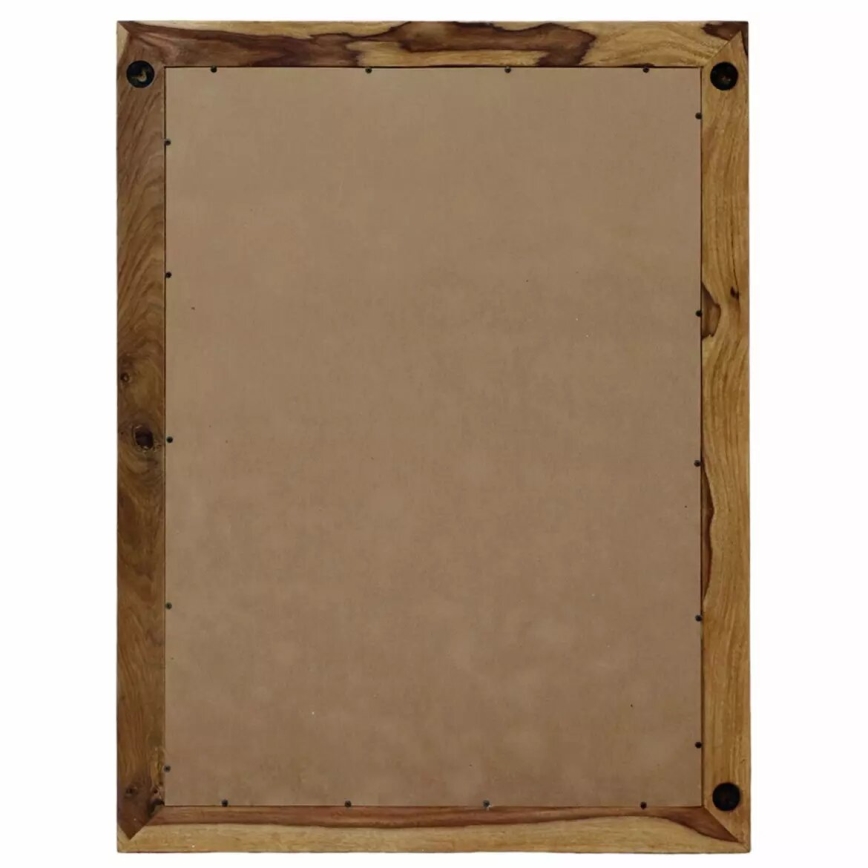 Wandspiegel RAMI 120x90 cm Massivholz/Rosenholz